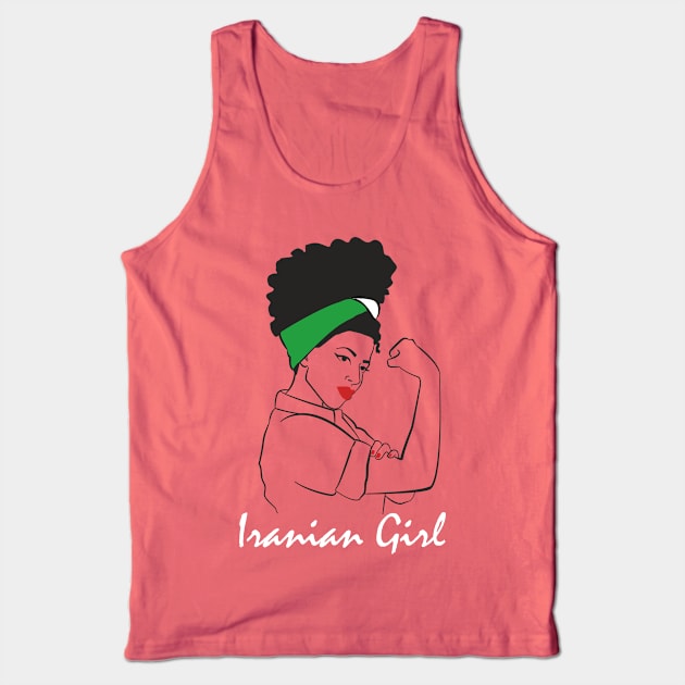 Iranian Girl Iran Woman Persian Flag Tank Top by hadlamcom